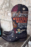 RARE Western World Rodeo Vintage Boots 7.5