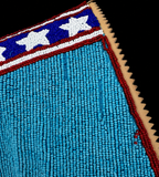 Vintage Beaded Vest USA Flag Stars Horse Fringe “As Is”
