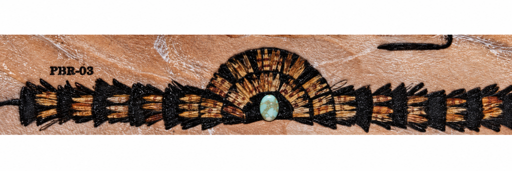 Incredible Feather Crown Hatband with Turquoise