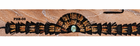 Incredible Feather Crown Hatband with Turquoise