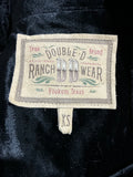 Vintage XS Velvet Dress Embroidered Double D Ranchwear