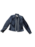 Vintage Black XS Leather Jacket Studs