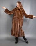 Saga Full Length Mink Mahogany Female Coat