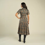 LA DAHILA DRESS COPPER FLORAL