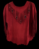 Vintage Suede Fringe Top Skirt Set Patricia Wolf S