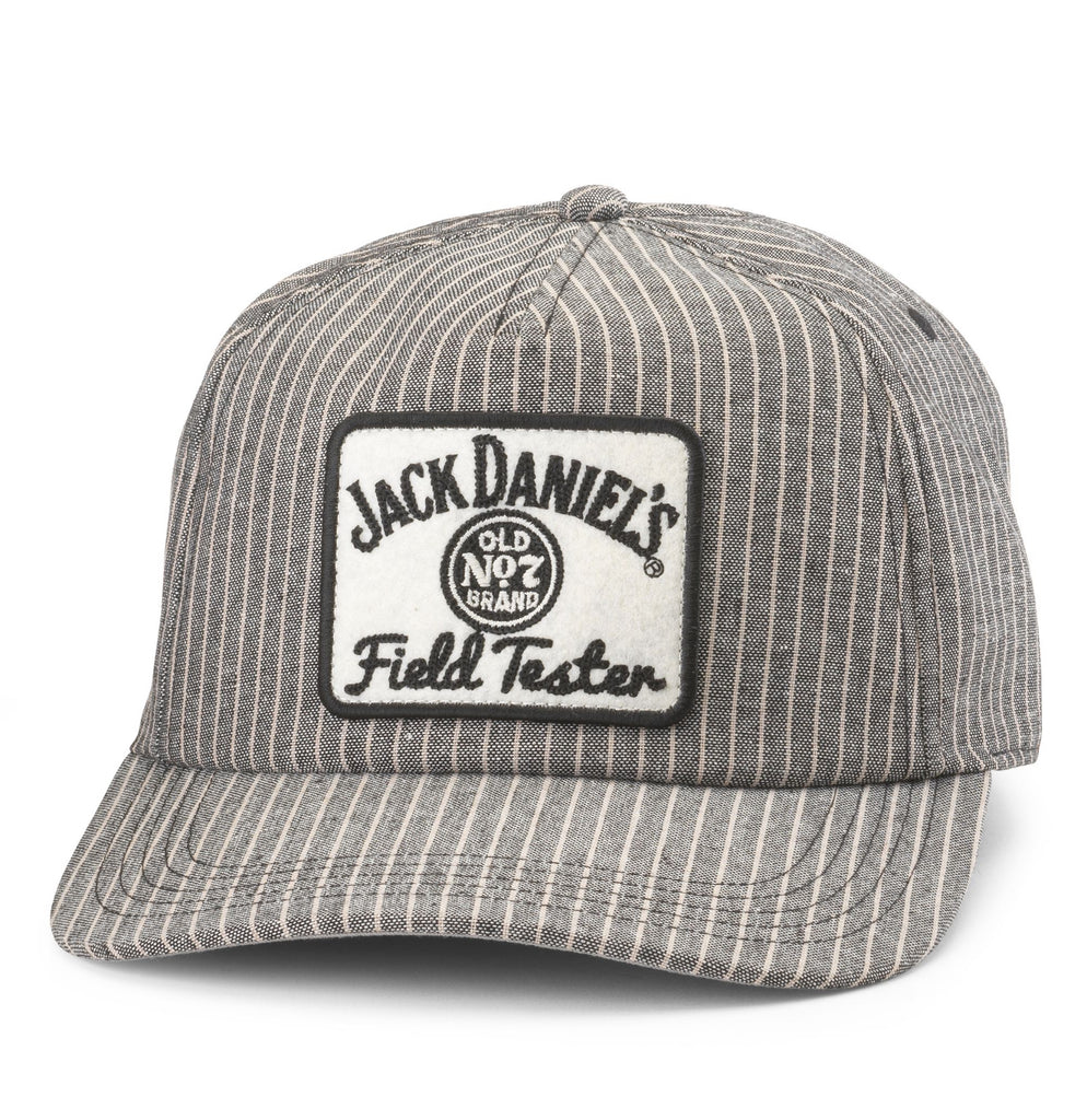 Licensed Jack Daniel’s Whiskey Cap Railroad Stripes