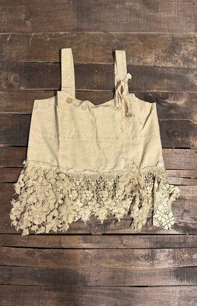 Heirloom Heart Tank - Tea Stain Lace