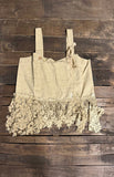 Heirloom Heart Tank - Tea Stain Lace