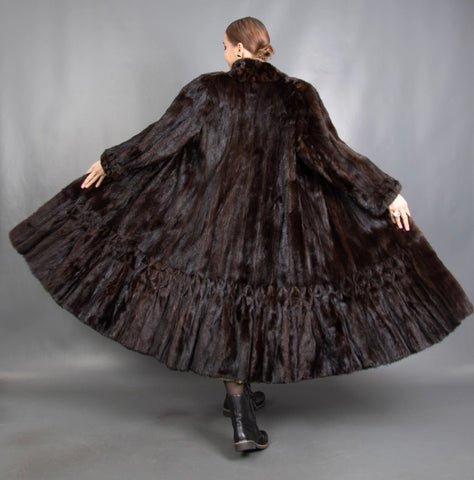 Mint Tiered Hemline Female Mink M