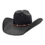 COYOTE COWBOY BLACK STRAW HAT