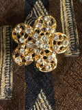 The Art Deco Custom Rhinestone Silk Tie