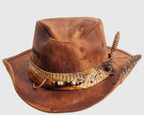 L.E. Leather Sidewinder Hat