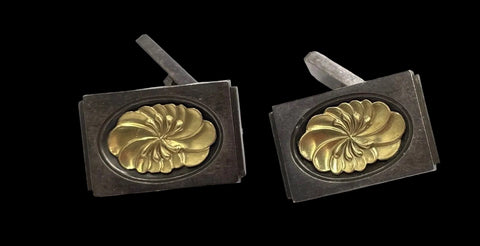 Danish Sterling 18K Gold Cufflinks Georg Jensen