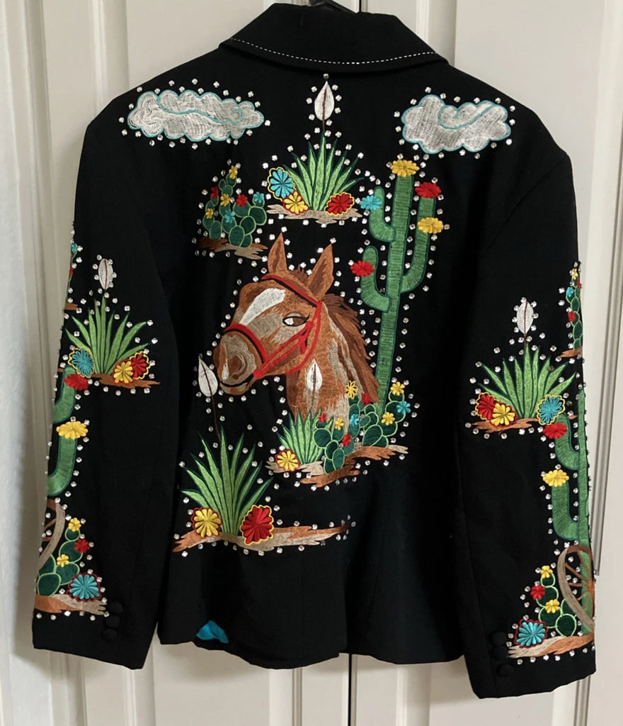 RARE ROPA HORSE EMBROIDERED JACKET 10