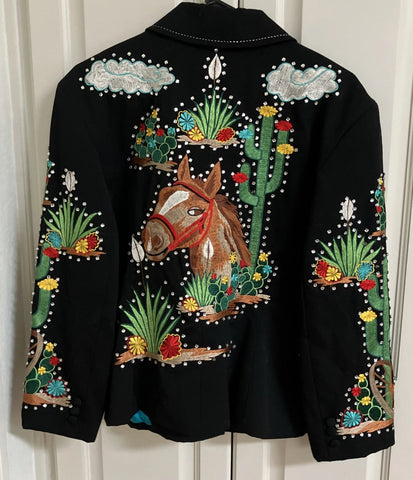 RARE ROPA HORSE EMBROIDERED JACKET 10