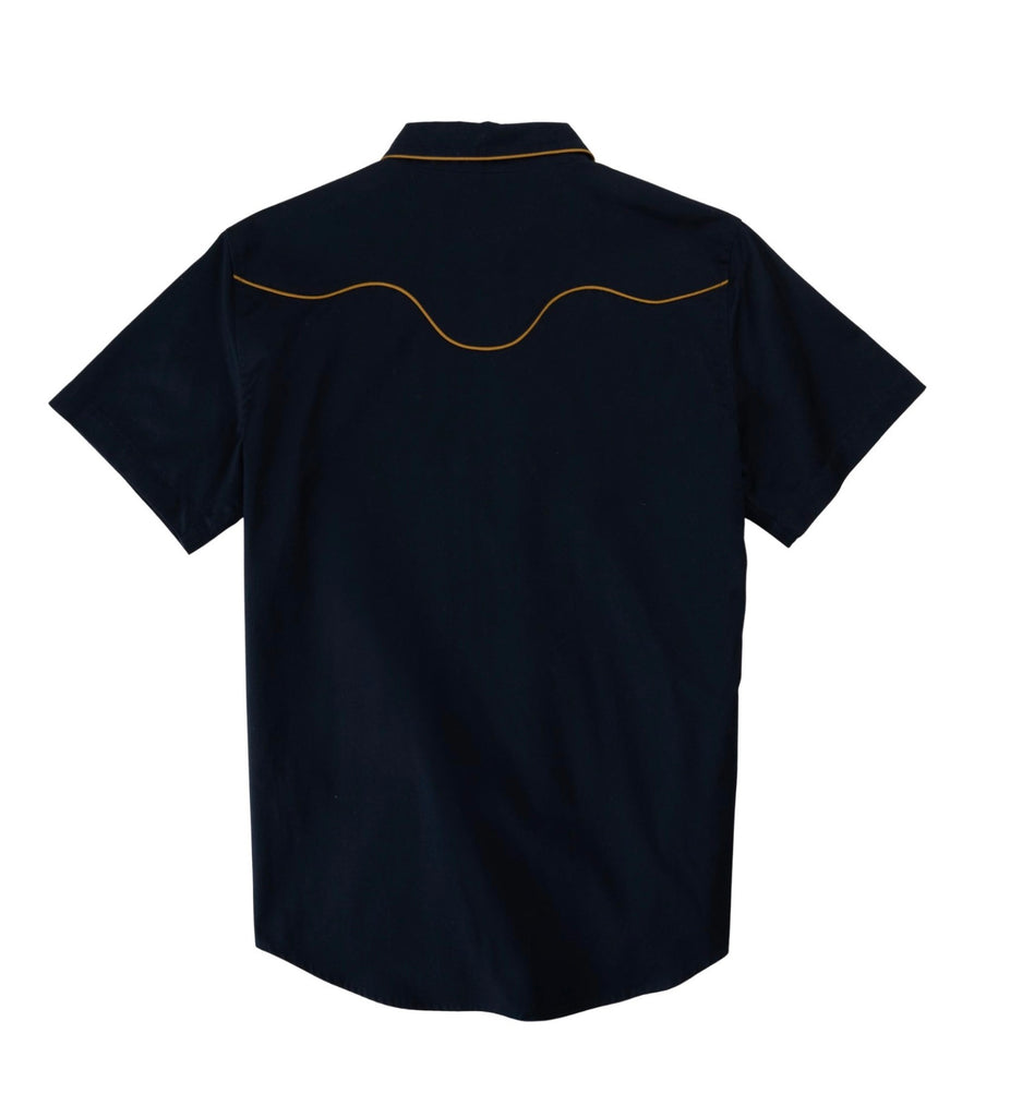 The Prescott Western Shirt Lariat Navy/Gold