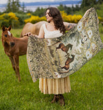 BORN TO RUN WILD HORSES SCARF WRAP
