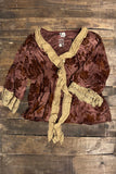 Crushed Petals Jacket Velvet Lace