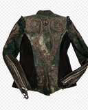 Cleopatra Acid Washed Lambskin Crystal Embroidered Kippys Jacket M/L