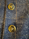 Vintage Blue M Tweed Blazer