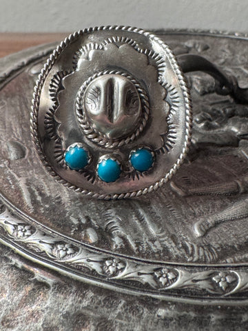 SS KINGMAN TURQUOISE HAT RING