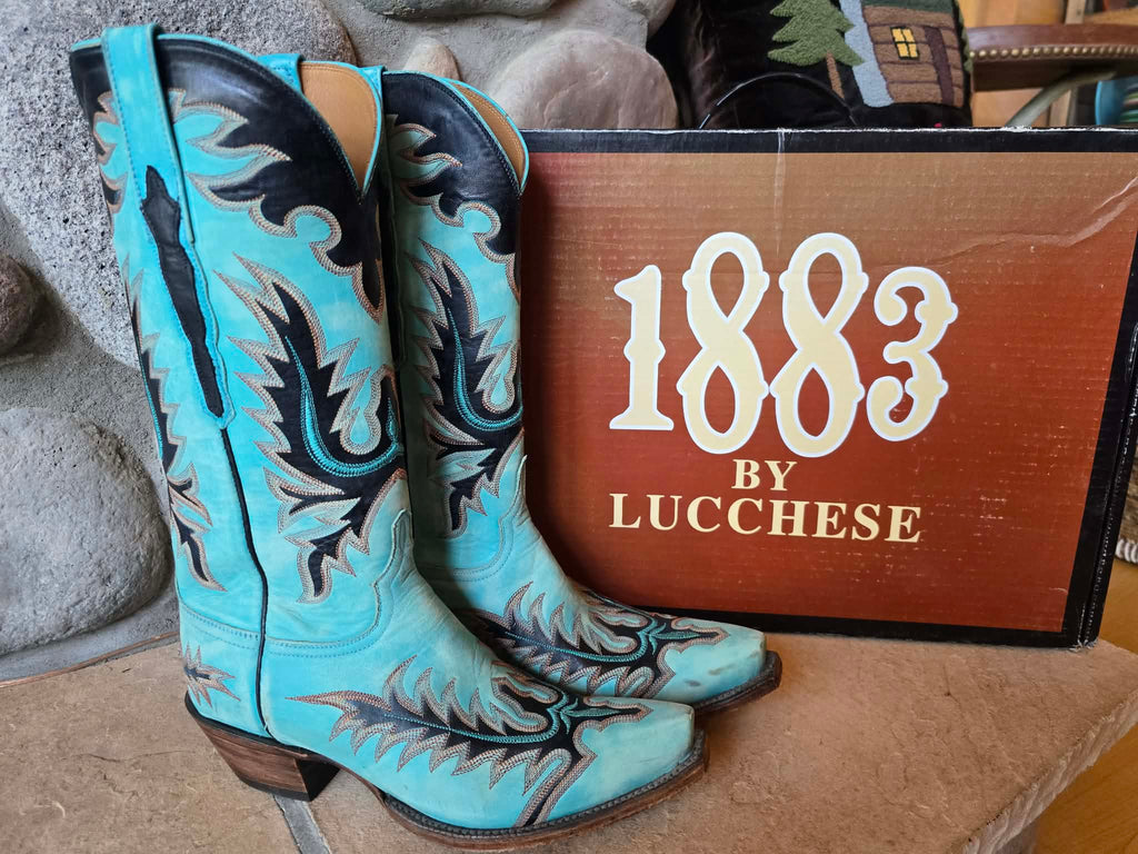 NIB Lucchese Mad Dog Leather Mayela Boots 8.5