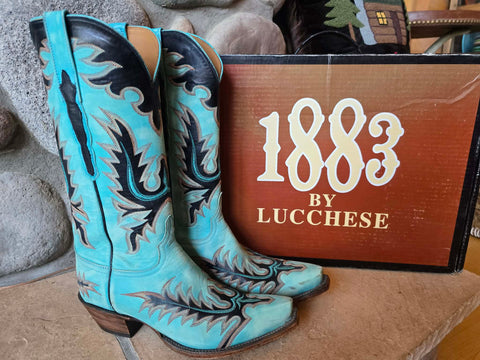 NIB Lucchese Mad Dog Leather Mayela Boots 8.5