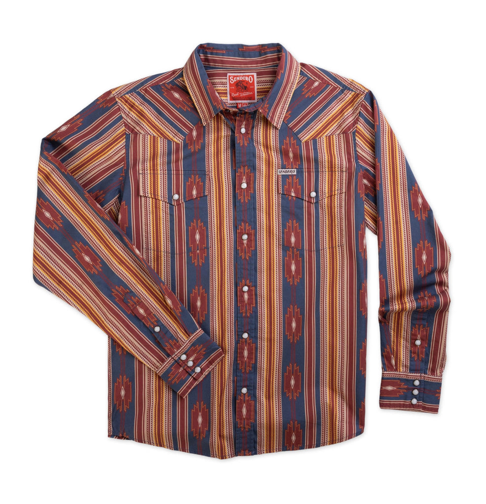 THE WYATT TULSA CHEVRON PEARL SNAP SHIRT