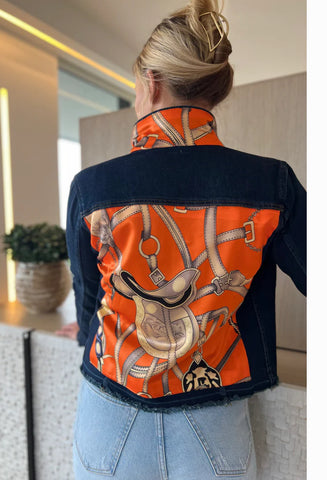 Equestrian Dark Denim Custom Jacket