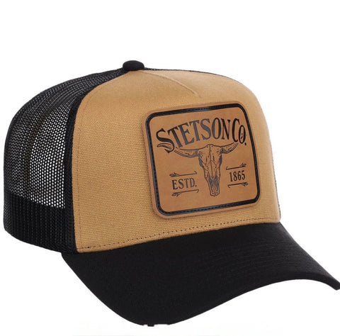 Stetson Estd 1865 Cap Longhorn Leather Patch