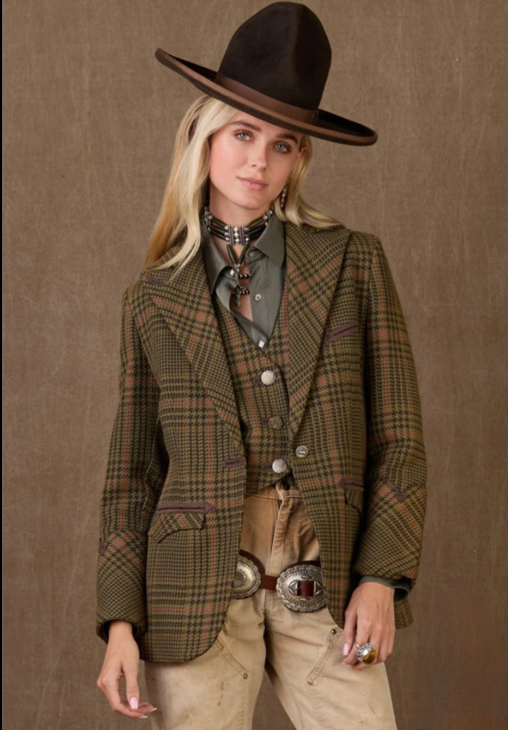 Frenchman Street Blazer Glen Plaid 100% Cotton