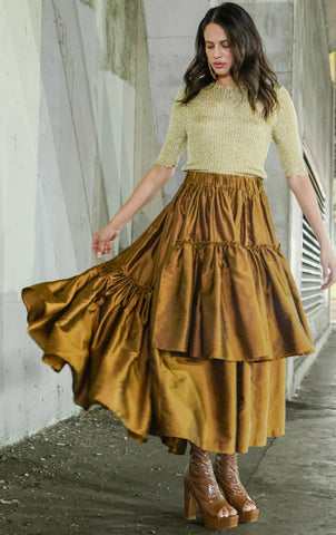 Jordan Tiered Ruffled Maxi Skirt
