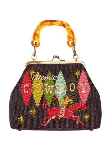 Atomic Ranch Bronco Beaded Bag
