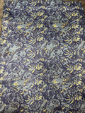 Frontier #8 Blue Silk Scarf Wild Rag