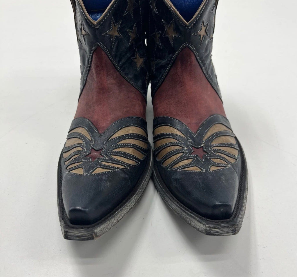 Stars & Stripes Old Gringo Ankle Boots 10B Vintage and New