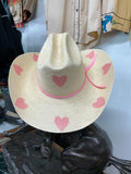 Kid’s Pink Heart Hat One Size