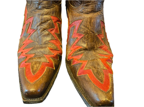 Men’s Old Gringo Brown Boots Inlay 10.5