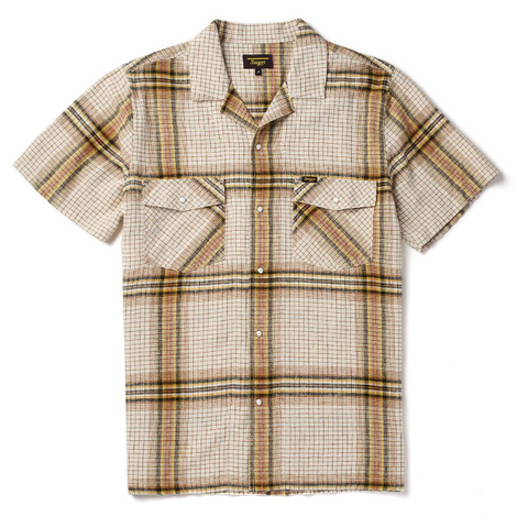 Whippersnapper S/S White Grid Pearl Snap Shirt
