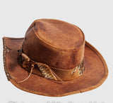 L.E. Leather Sidewinder Hat