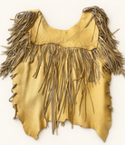 Vintage Buckskin Fringe Top Side Laces OOAK