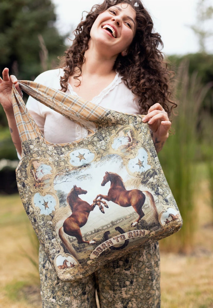 Born to Run Market Tote Bag
