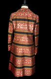 Vintage Dress Coat Set Baroque Style Brocade Jacquard