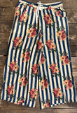 Jaded Gypsy Starlight Drift Pants-Royal Stripe