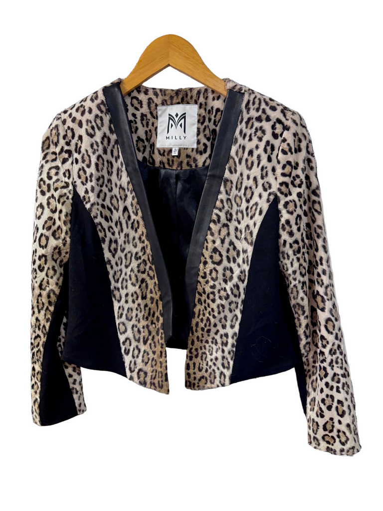 Milly Vintage S Leopard Jacket