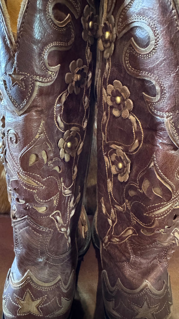 New Old Gringo 3D Floral Chiquiroda Leather Boots