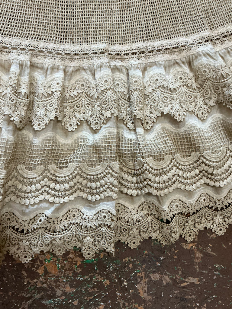 Broomskirt Battenberg Lace
