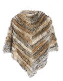 Coney Fur Poncho Mocha