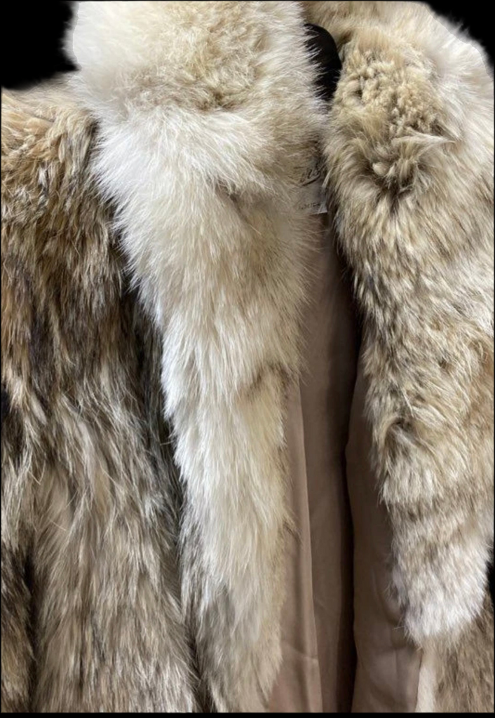 Vintage Coyote Maxi Length Coat S