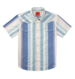 THE WYATT PEARL SNAP S/S SERAPE SHIRT