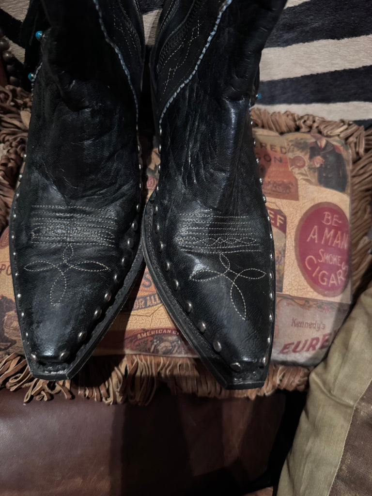 Apache Kid Ankle Boots 7.5